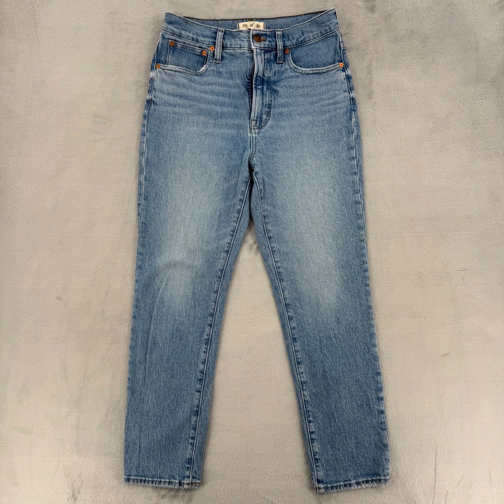Madewell The Perfect Vintage Jean Womens 27 Light Wash High Rise Tapered Denim